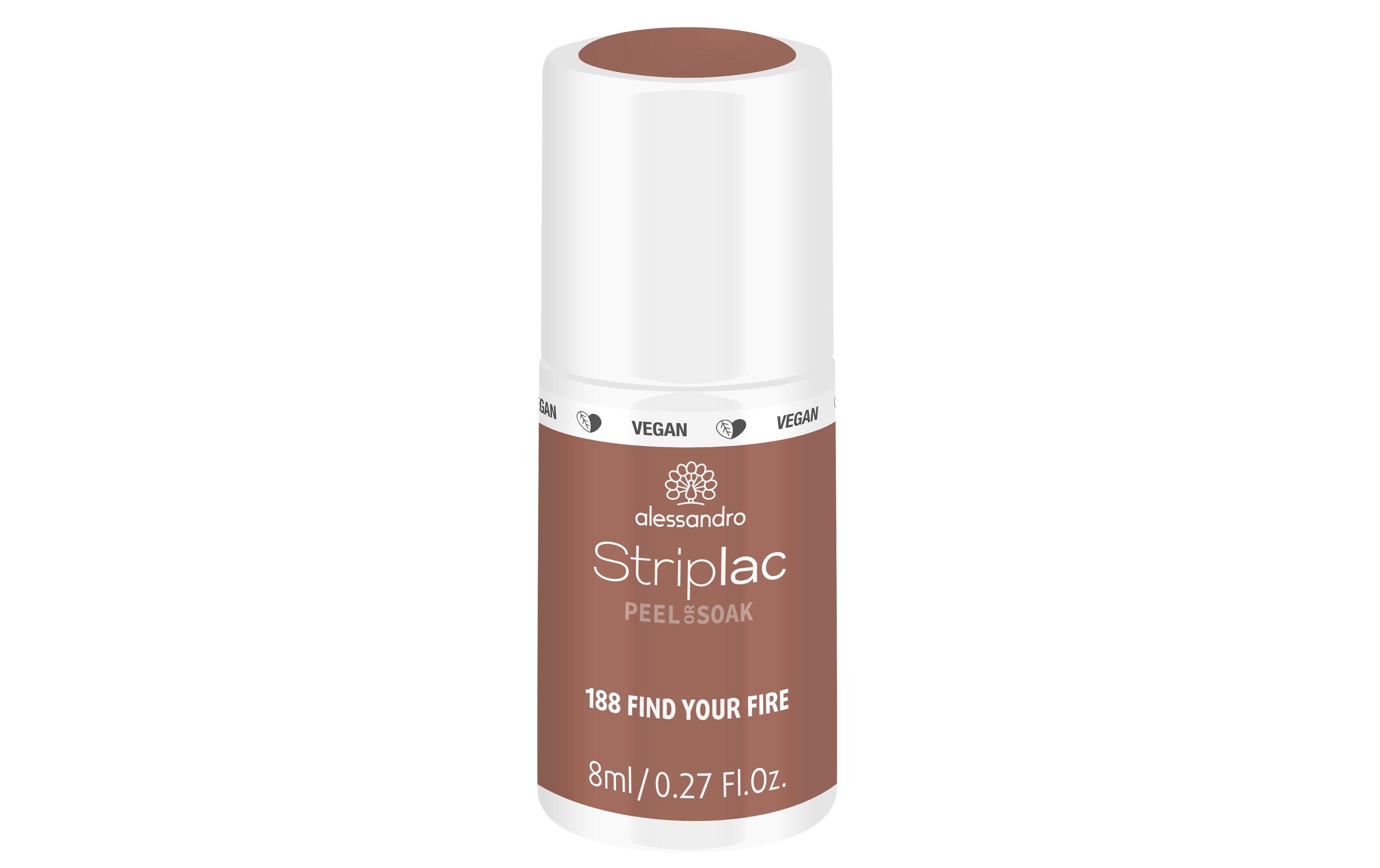 Nagelgel Striplac 188 Find Your FireSchnelle Peel-Off oder Soak-Off-Ablösung