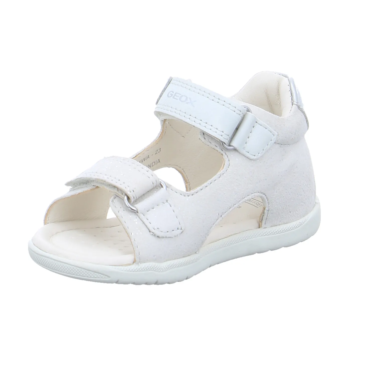 GEOX Baby-Sandale Silber Leder  Minilette
