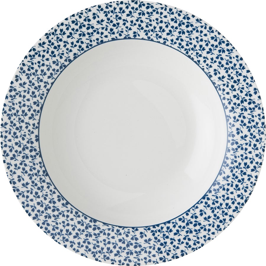 Laura Ashley dinerbord Floris blauw D 22 H 4 cm