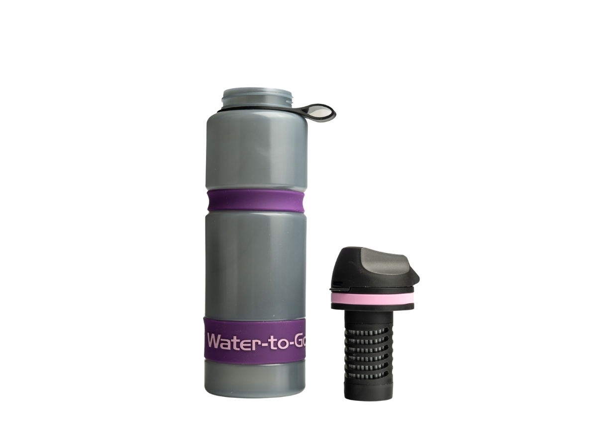 Water-to-Go Eco-Active 750 ml waterfles met filter - Purple