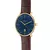 Sternglas Hamburg gold Quarz Heritage Leder S01-HH07-HE01