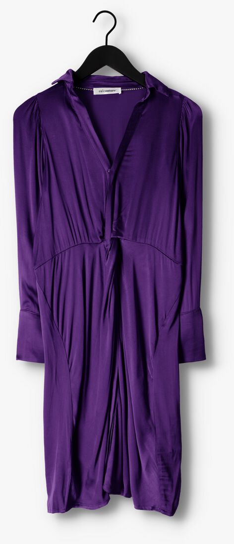 CO\\'COUTURE paarse co'couture midi jurk harvey drape dress