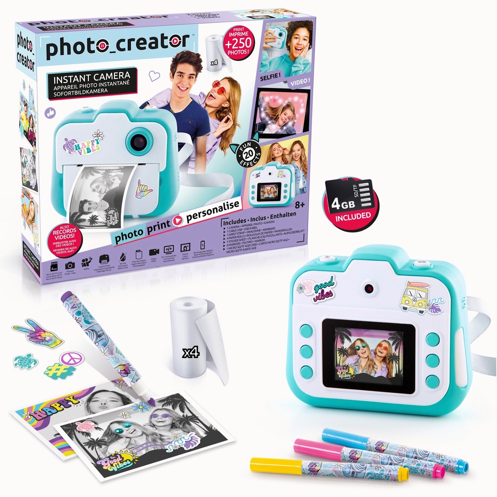 Photo Creator Sofortbildkamera mit 4-GB-SD-Karte