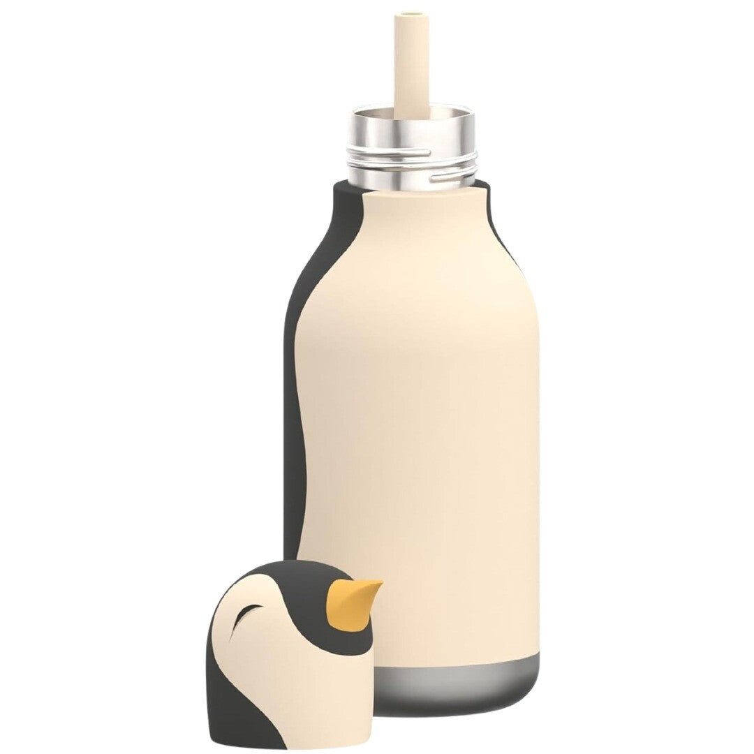 Asobu rvs drinkfles bestie - pinguïn - 460 ml
