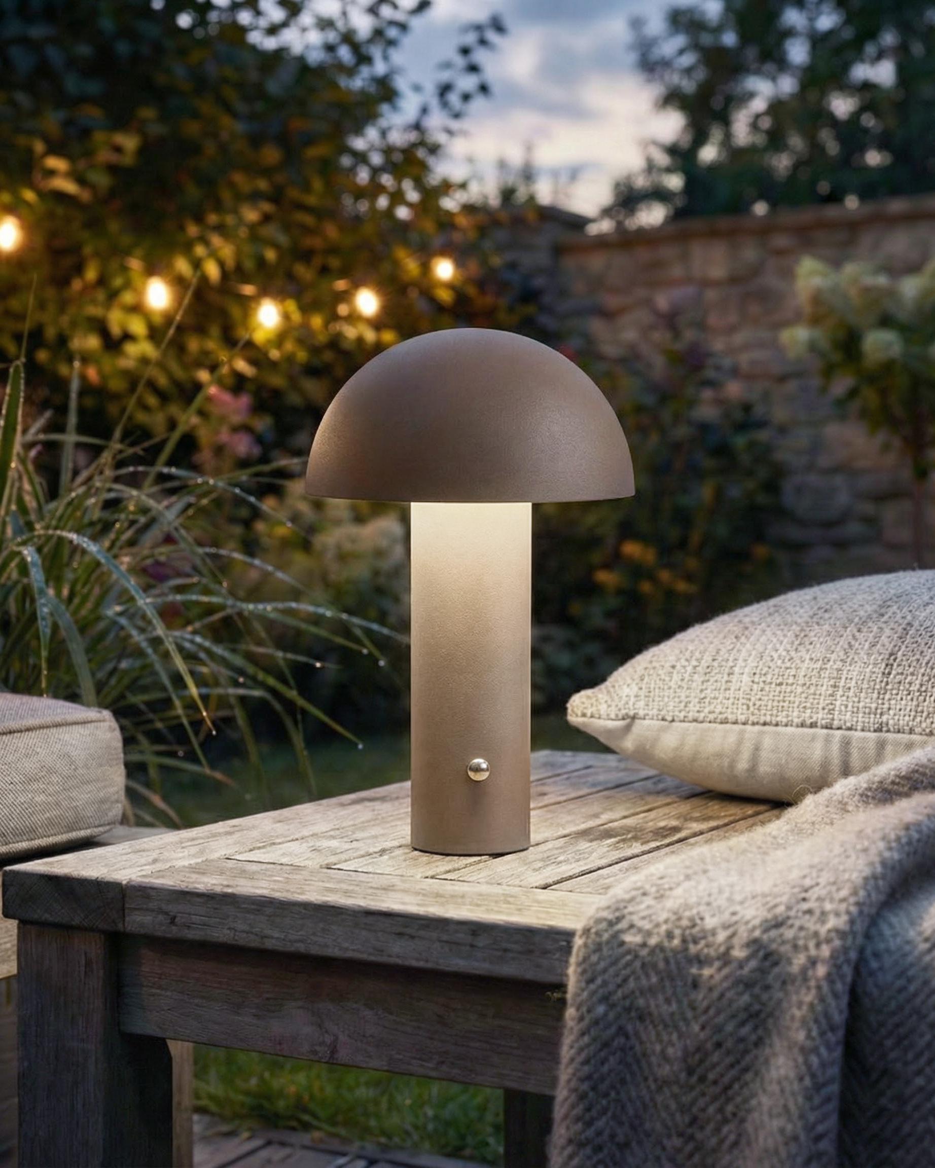 LED draadloze tafellamp BOJO met dimmer Metaal Bruin