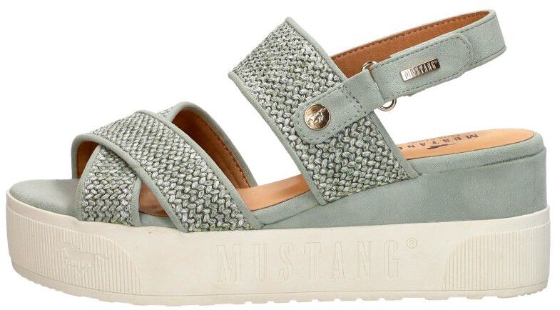 Mustang Sandalen Plat groen