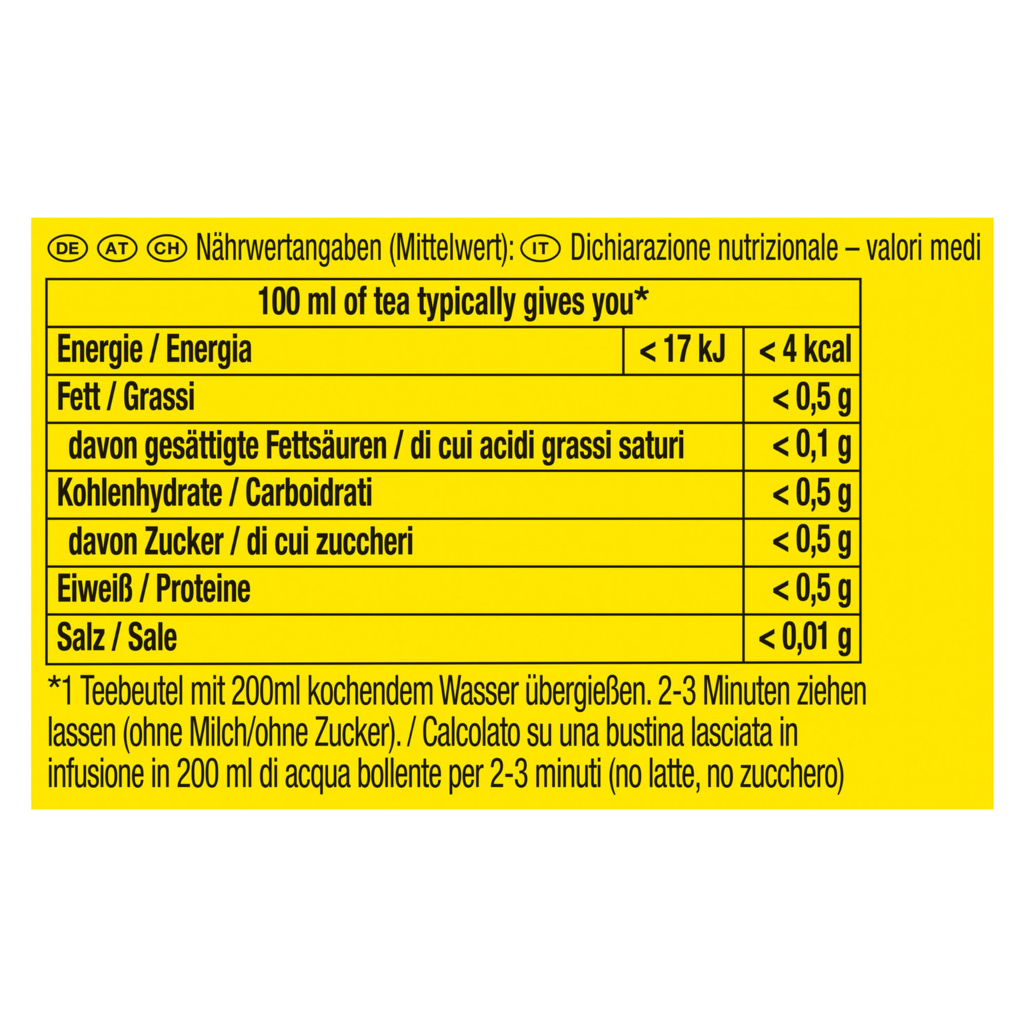 Lipton Tee Yellow Label Schwarztee 100 Beutel
