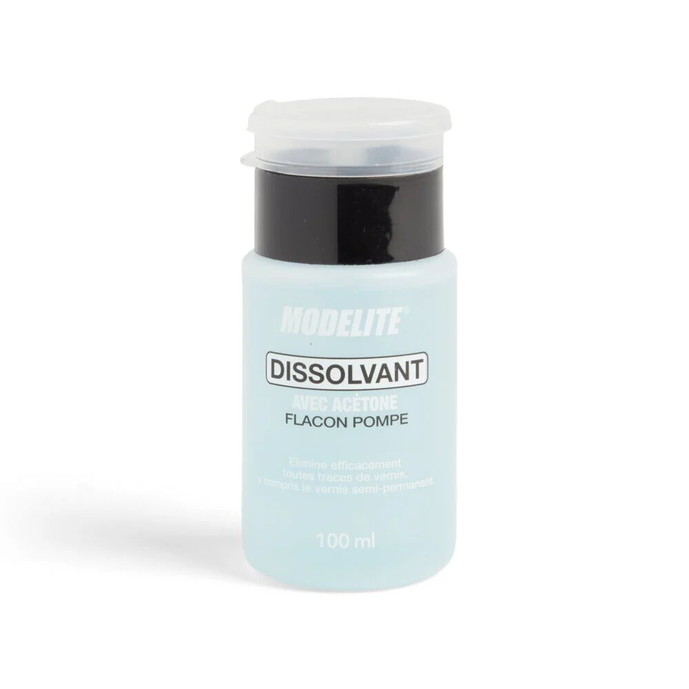 Dissolvant avec acétone flacon pompe 100ml
