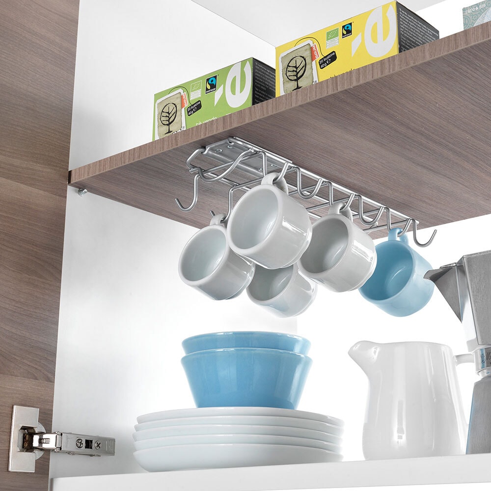 metaltex Multihalterung SLIDE-Hooks 13x5x28 cm silberfarbig Polytherm®