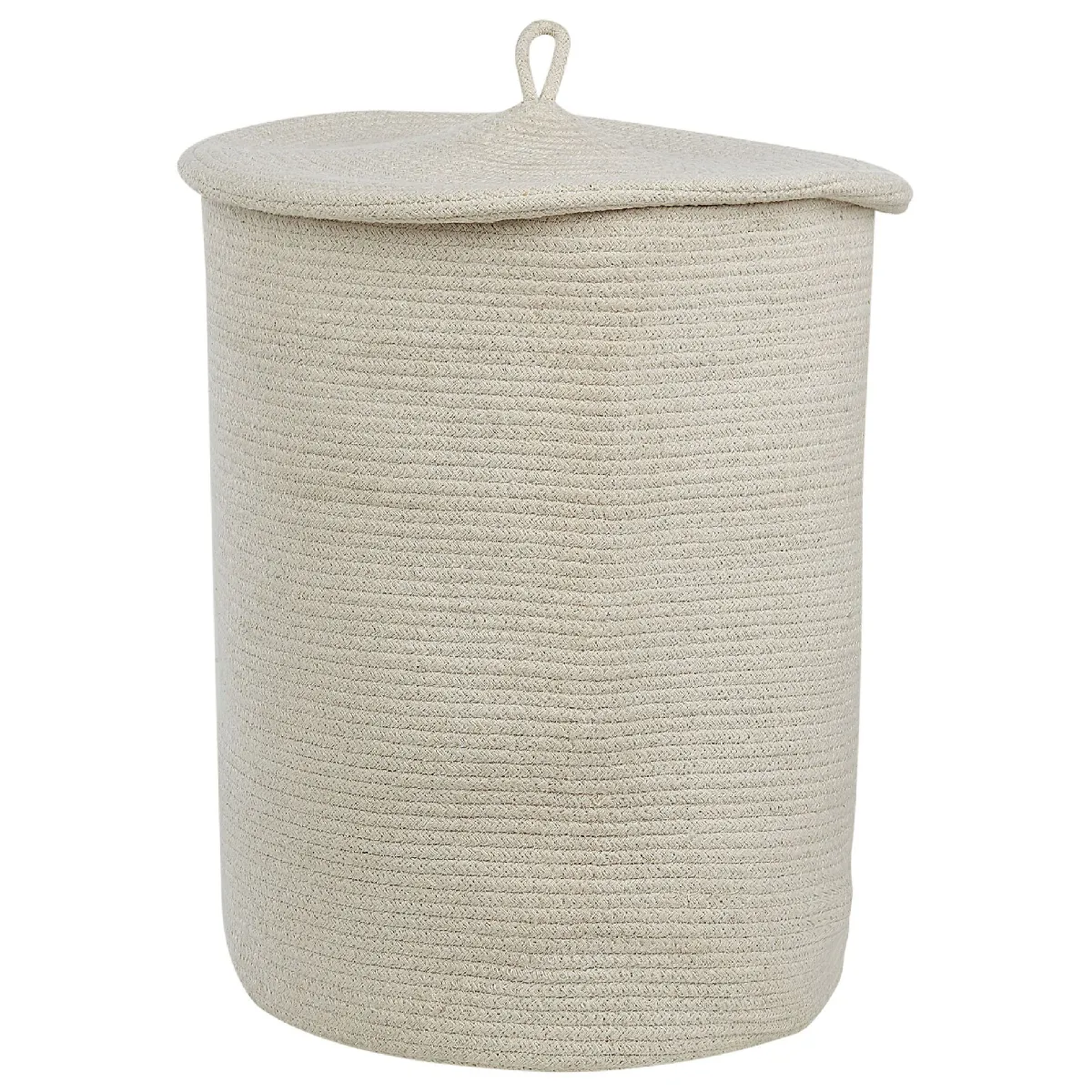 Beliani Panier SILOPI en coton blanc clair