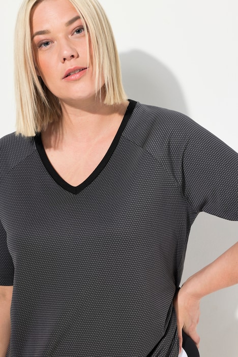 Funktionsshirt, schnelltrocknend, V-Ausschnitt, Halbarm