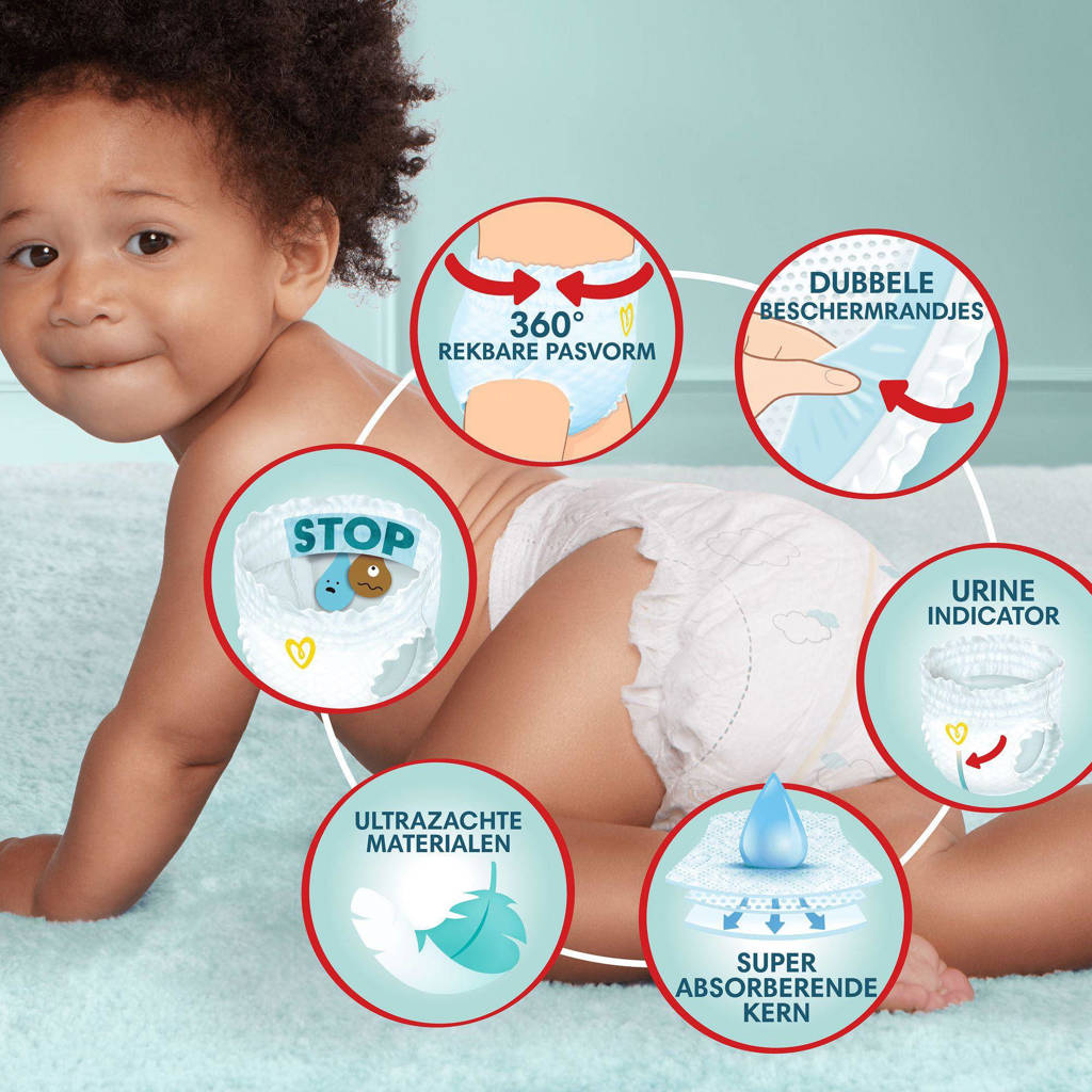 De uitvinding voor bewegelijke babysMaat 6 maandbox - 132 luierbroekjes - 15kg+
