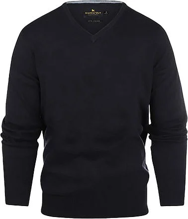 Steppin' Out Trui Cotton Cashmere V-hals Navy SM1201.0001-2100/ PU-V-COCASH-STEPP-NAVY kopen