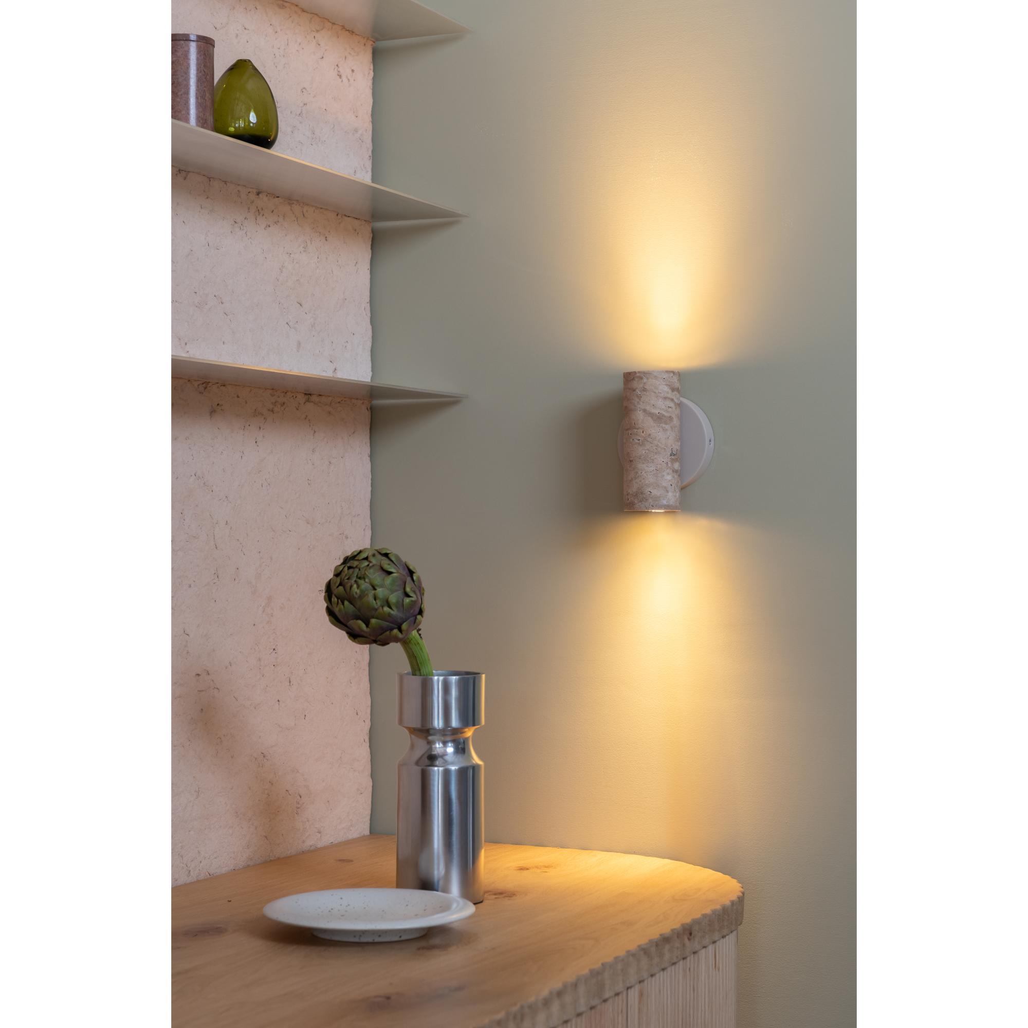it's about RoMi Wandlamp Tivoli - Bruin - 10x12x17cm