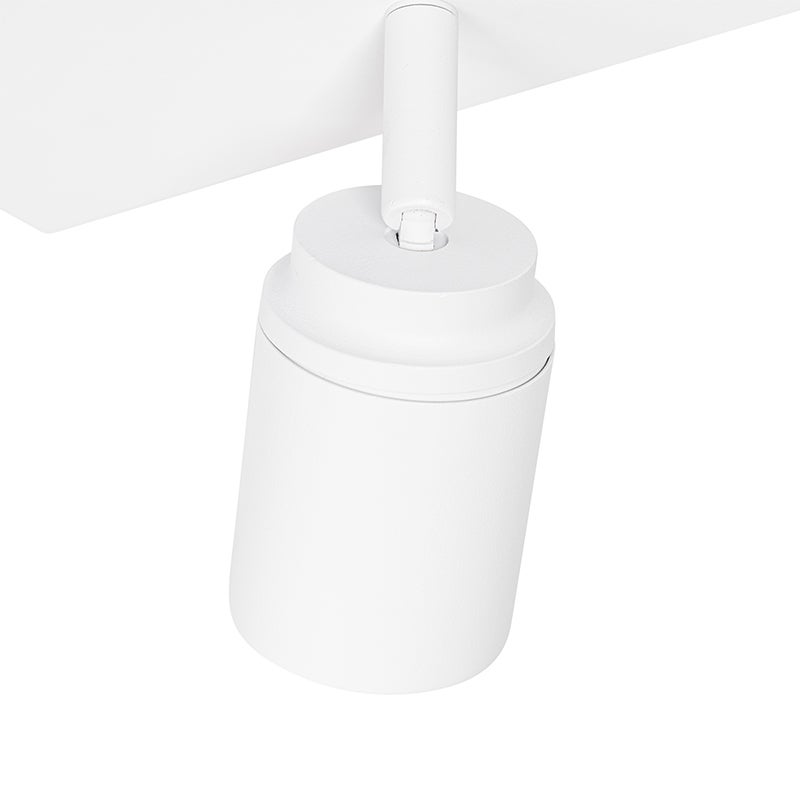 Moderne badkamerspot, wit, vierkant, 3-lichts, IP44 - Ducha