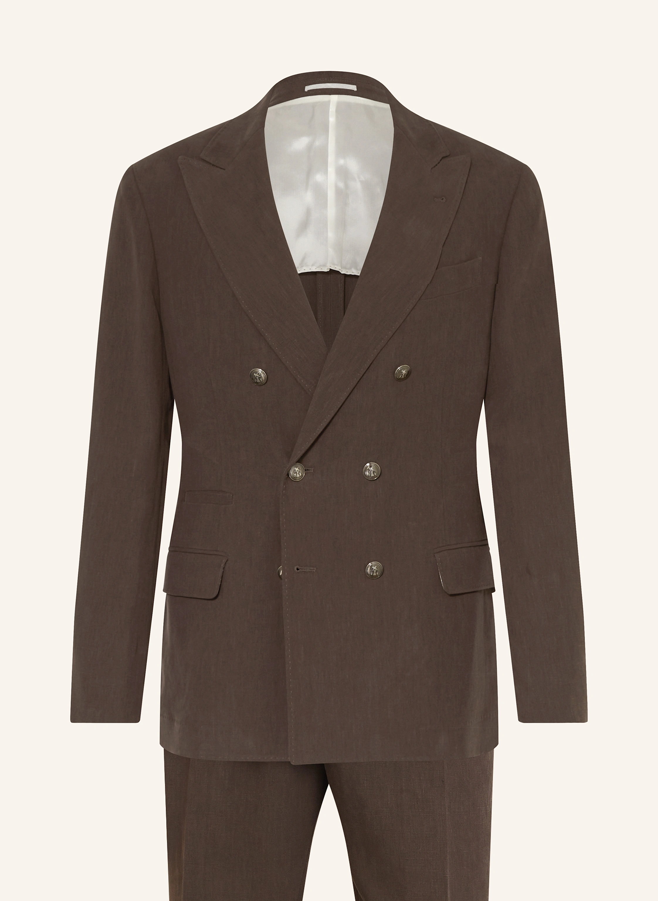BRUNELLO CUCINELLI Anzug Extra Slim Fit aus Leinen