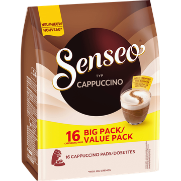 Senseo Typ Cappuccino Pads Big Pack 16 Stuks 184 g