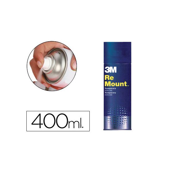 3M Cola Spray Scotch Remount Transparente 400ml