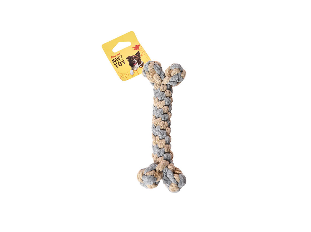 CORDA ALGODÃO AUCHAN FORMA OSSO 20CM