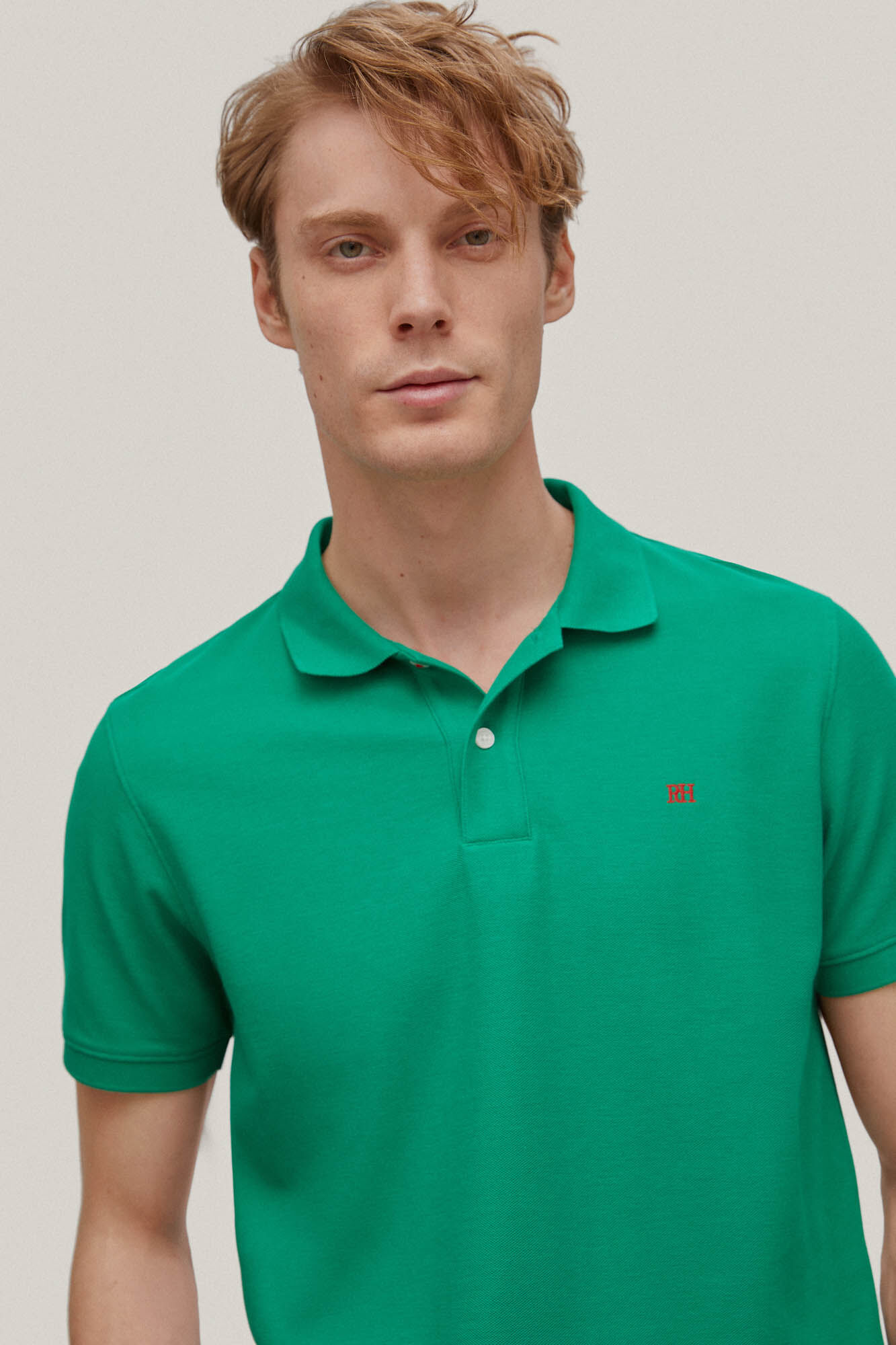 Camisa polo com logotipo - Verde