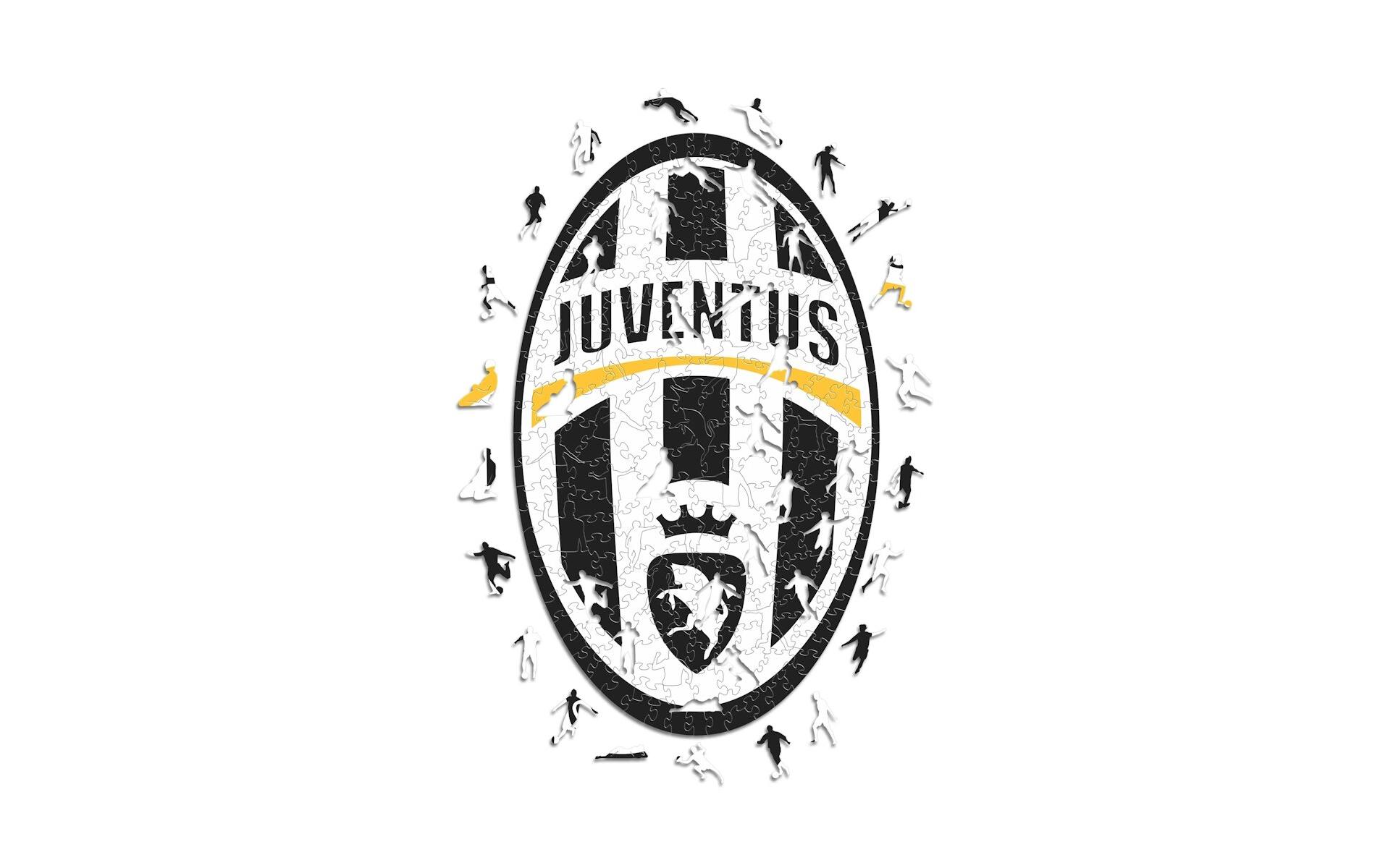Juventus FC – Retro LogoOffiziell lizenziertes Holzpuzzle, Grösse M