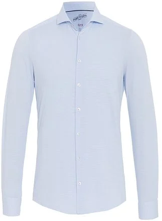 Pure Overhemd Functional Pied De Poule Blauw 4040-21750-100 kopen