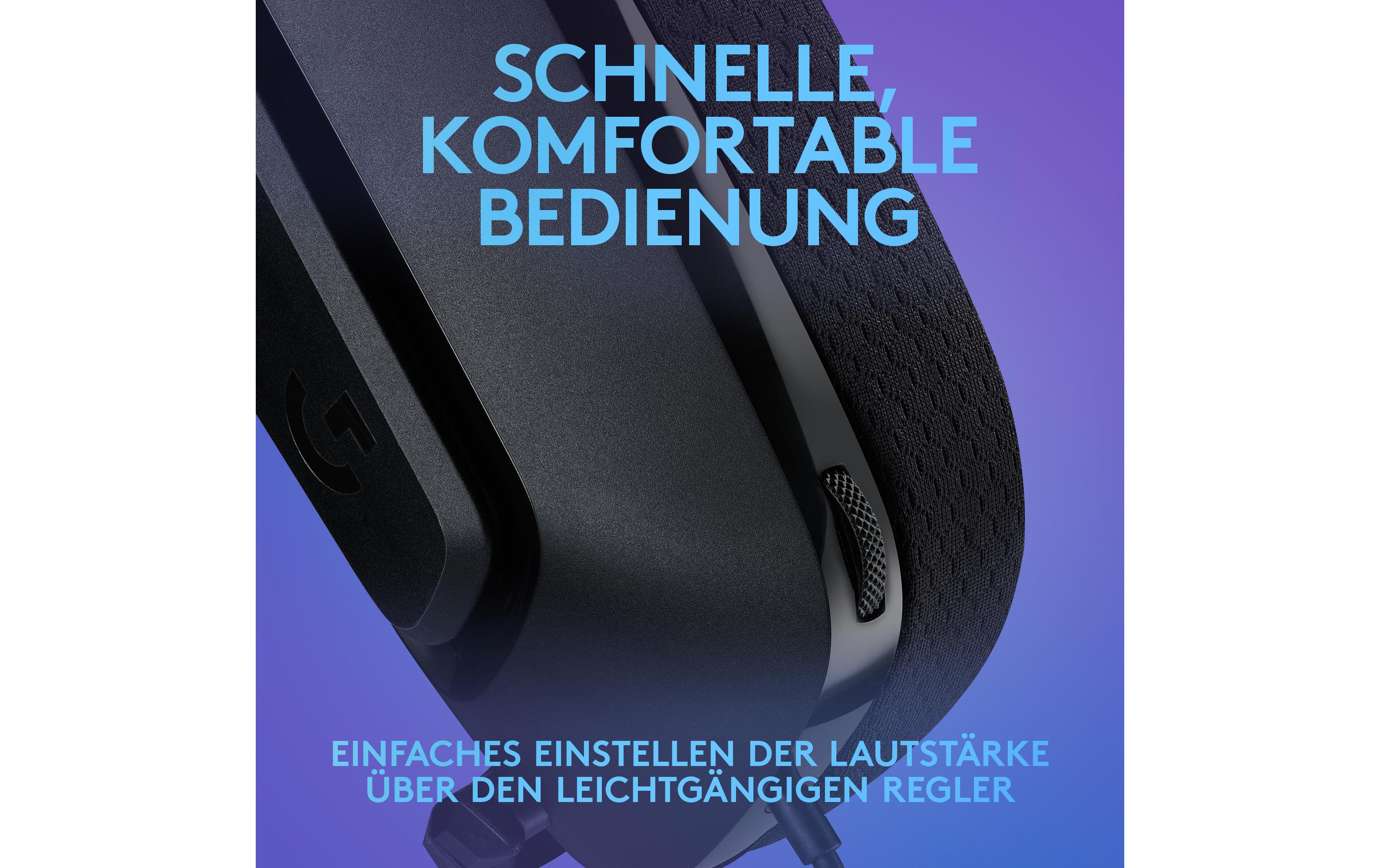 Headset G335 Gaming SchwarzKomfortables Gaming-Headset für PC und Spielkonsolen