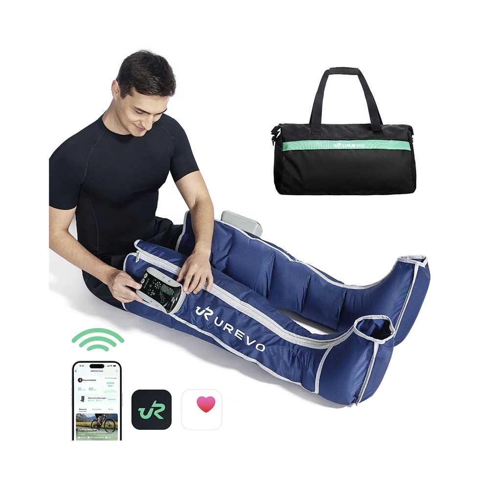 UREVO Kabellose Recovery-Massagegerät schwarz/blau