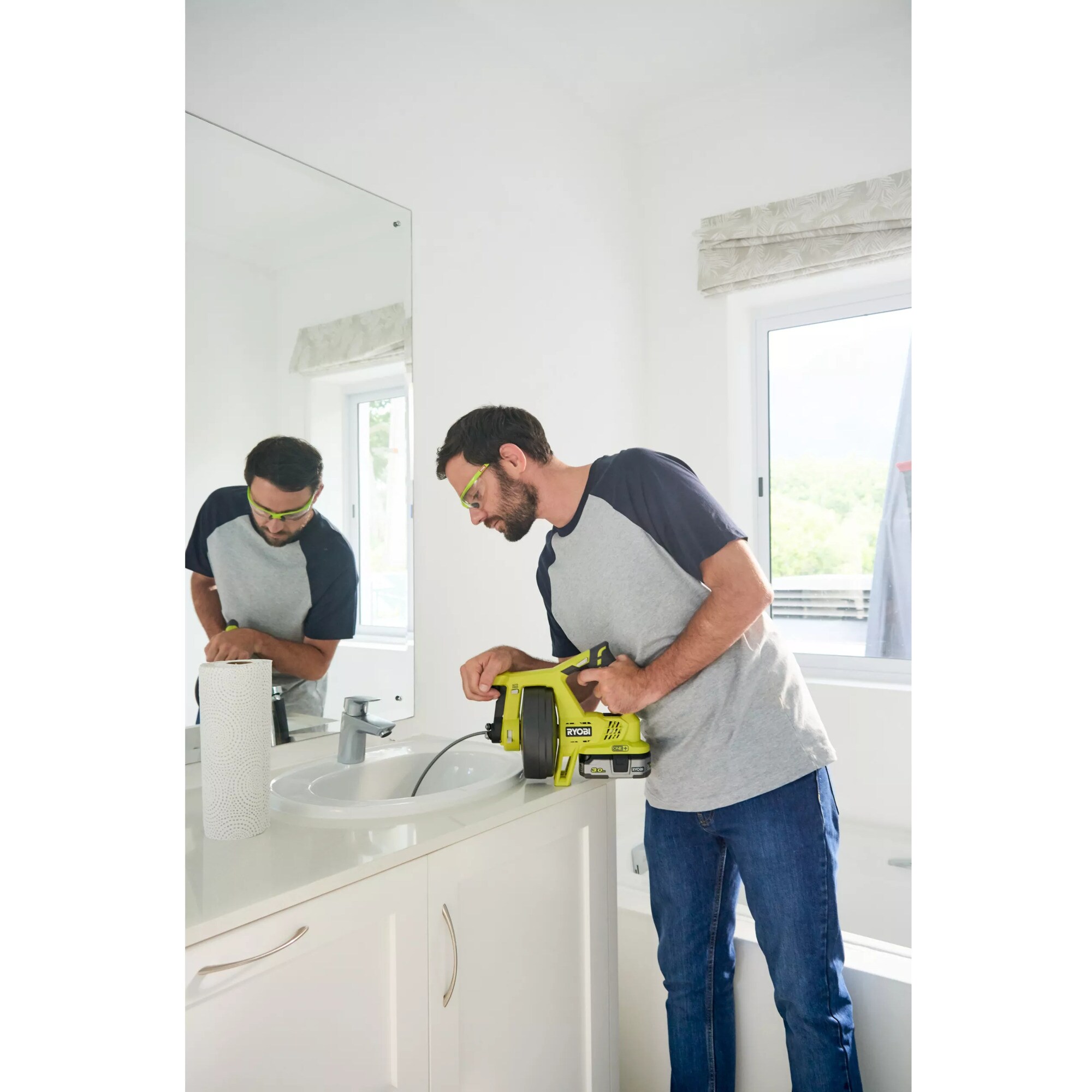 Ryobi Rohr-Reinigungsgerät Akku-Rohr-Reinigungsgerät R18DA-0, 18Volt