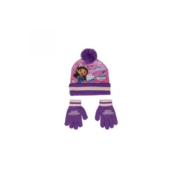 CatAdventures Conjunto de Vestuário Inverno Luvas e Gorro Gabby's Dollhouse