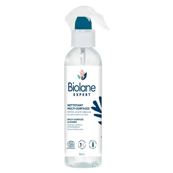 Biolane Expert - Nettoyant Multi-Surfaces Bébé Bio - Nettoie & Assainit - 250ml