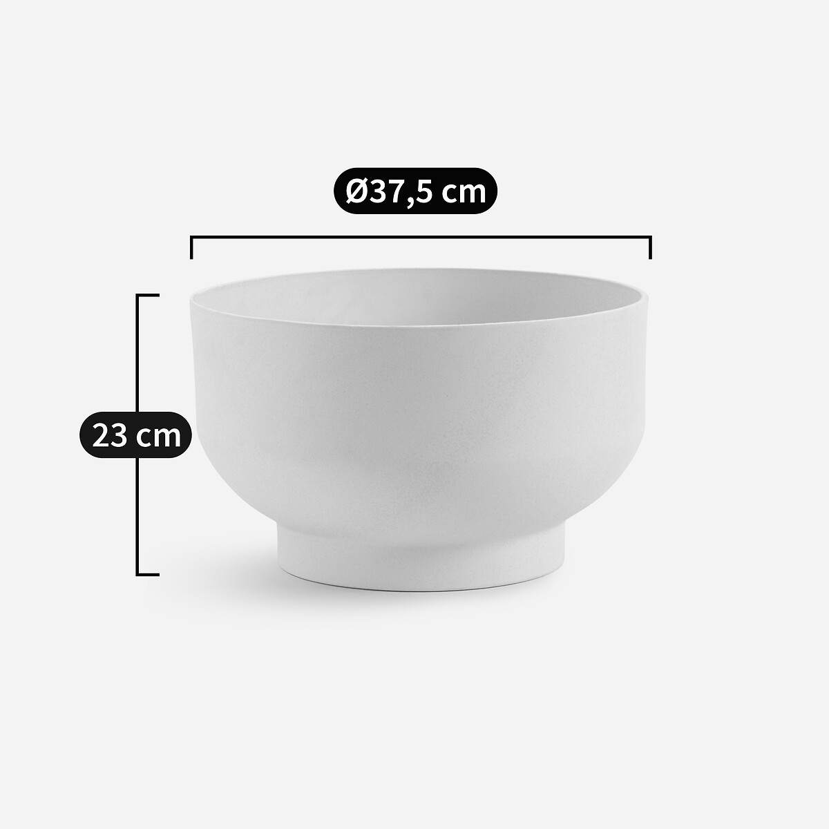 AM.PM<br>Vaso de barro para flores, 23 cm de altura, Florian