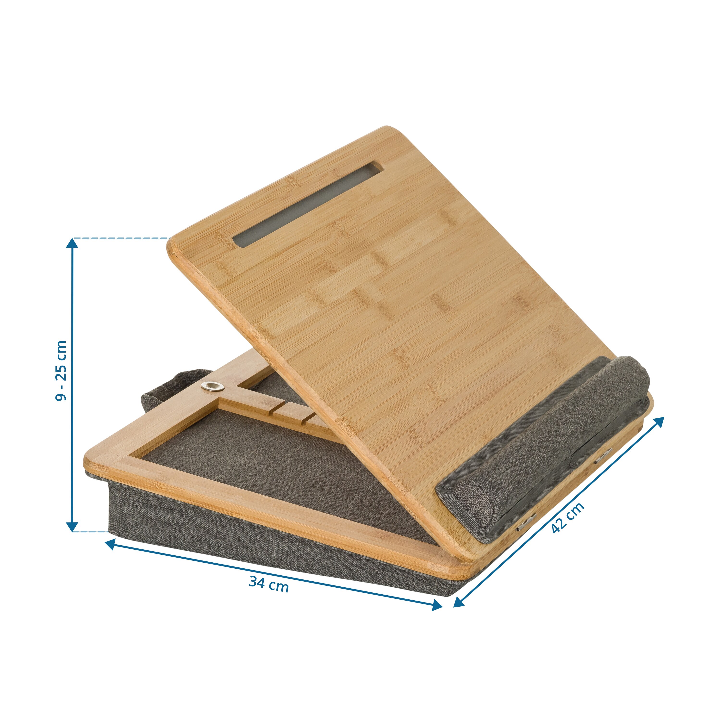 Laptopunterlage COMFILAP III Bambus, Stoff hjh OFFICE