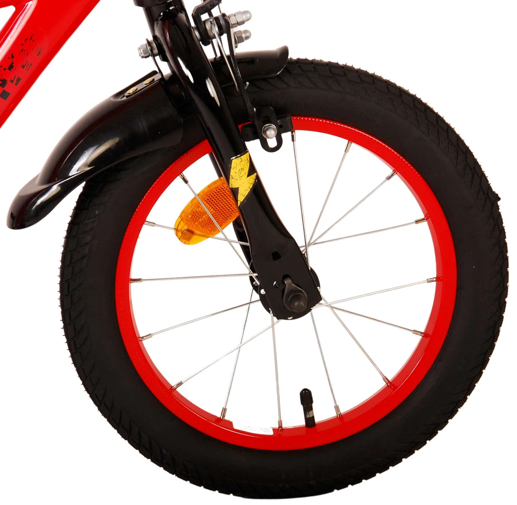 Kinderfahrrad Disney Cars für Jungen 14 Zoll Kinderrad in Rot Fahrrad