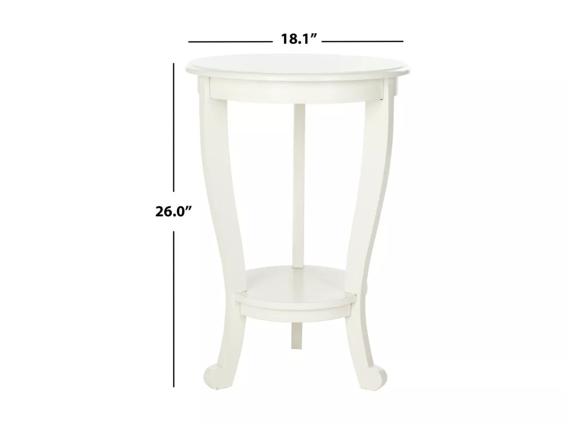 Table d'appoint Déchiré et crème 46 X 46 X 66.04 cm - Marianne