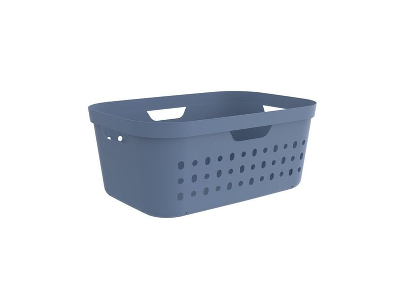 Rotho Wäschekorb  Jona 39 l, Blau Wäschebox