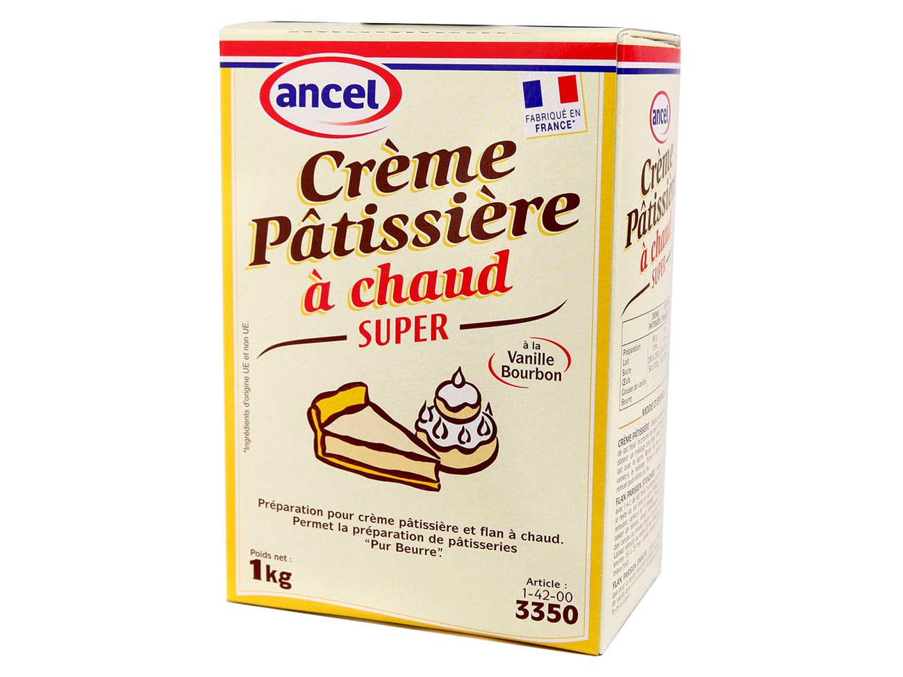 Crème pâtissière à chaud - ou poudre à crème - 1 kg - Ancel
