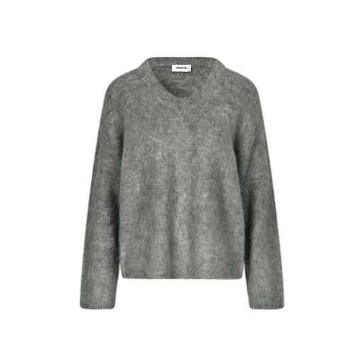 Modström KaneMD V-neck Striktrøje, Dark Grey Melange, M