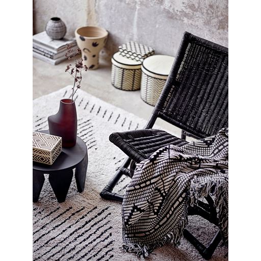 Bloomingville Gutte Plaid, Sort