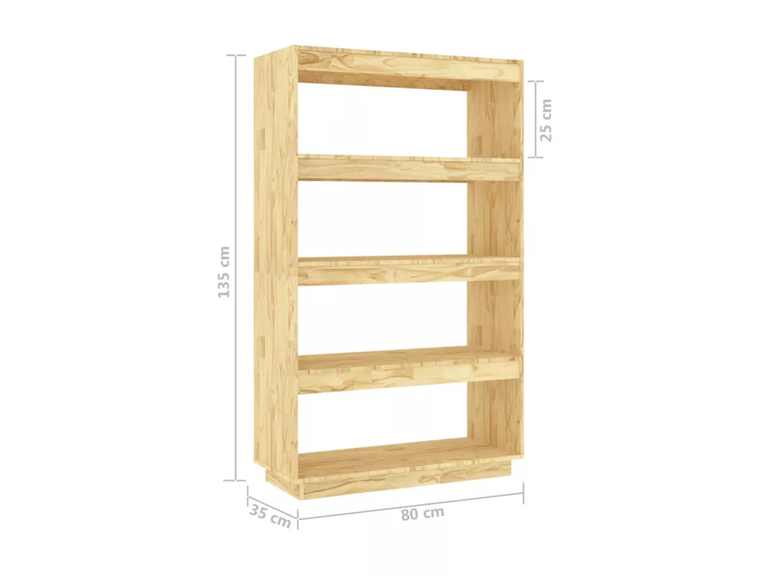 Bibliothèque/Séparateur de pièce 80x35x135cm bois de pin massif