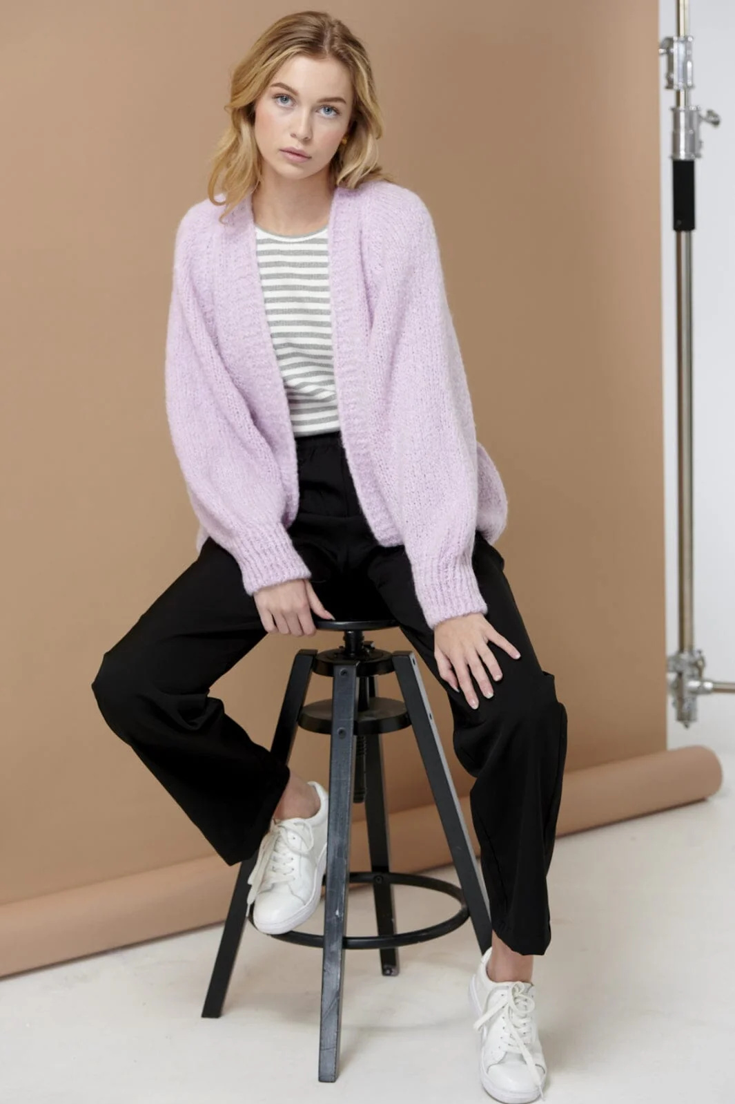 Noella Fora Knit Cardigan 599 dusty pink