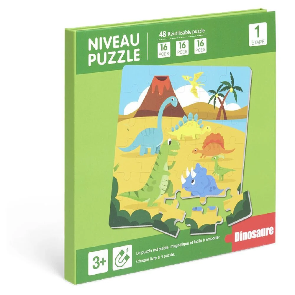 Livre 3 puzzles magnétiques pour enfant