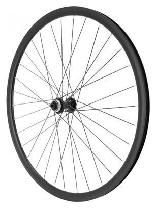 Roue gravel 700 p2r avant disc centerlock tubeless ready moyeu Shimano rs470 noir  axe traversant 12-142 jante 19c 32 rayons acier noir