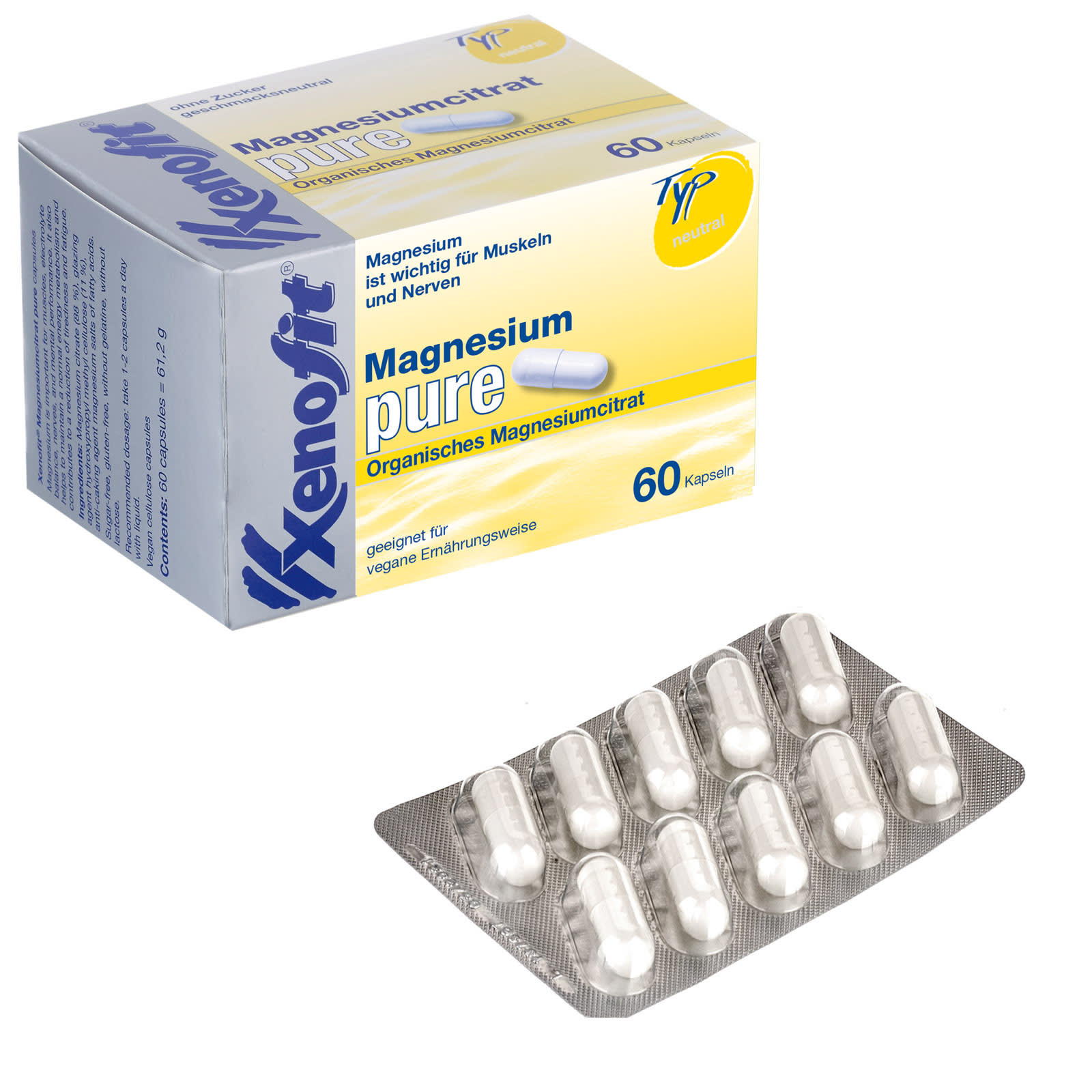 Magnesium pure (60 Kapseln)