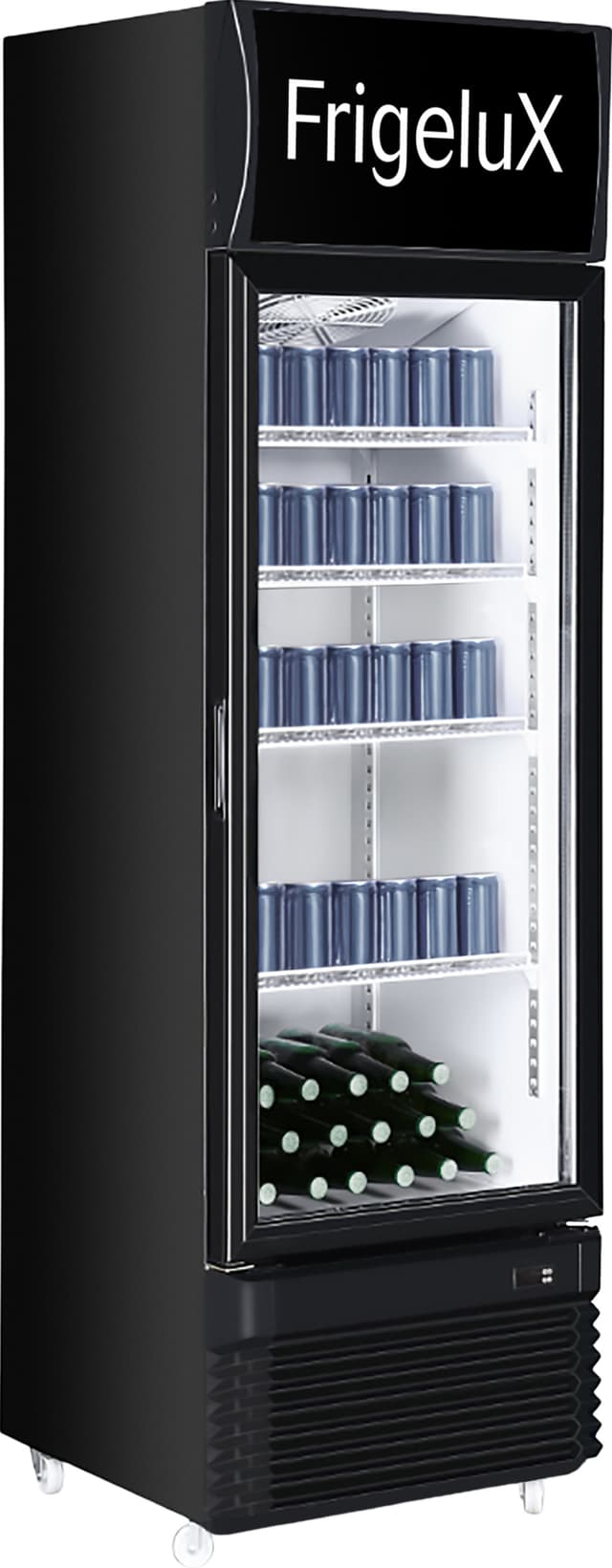 FridgeluX displaykøleskab CF280TOPN (fritstående)