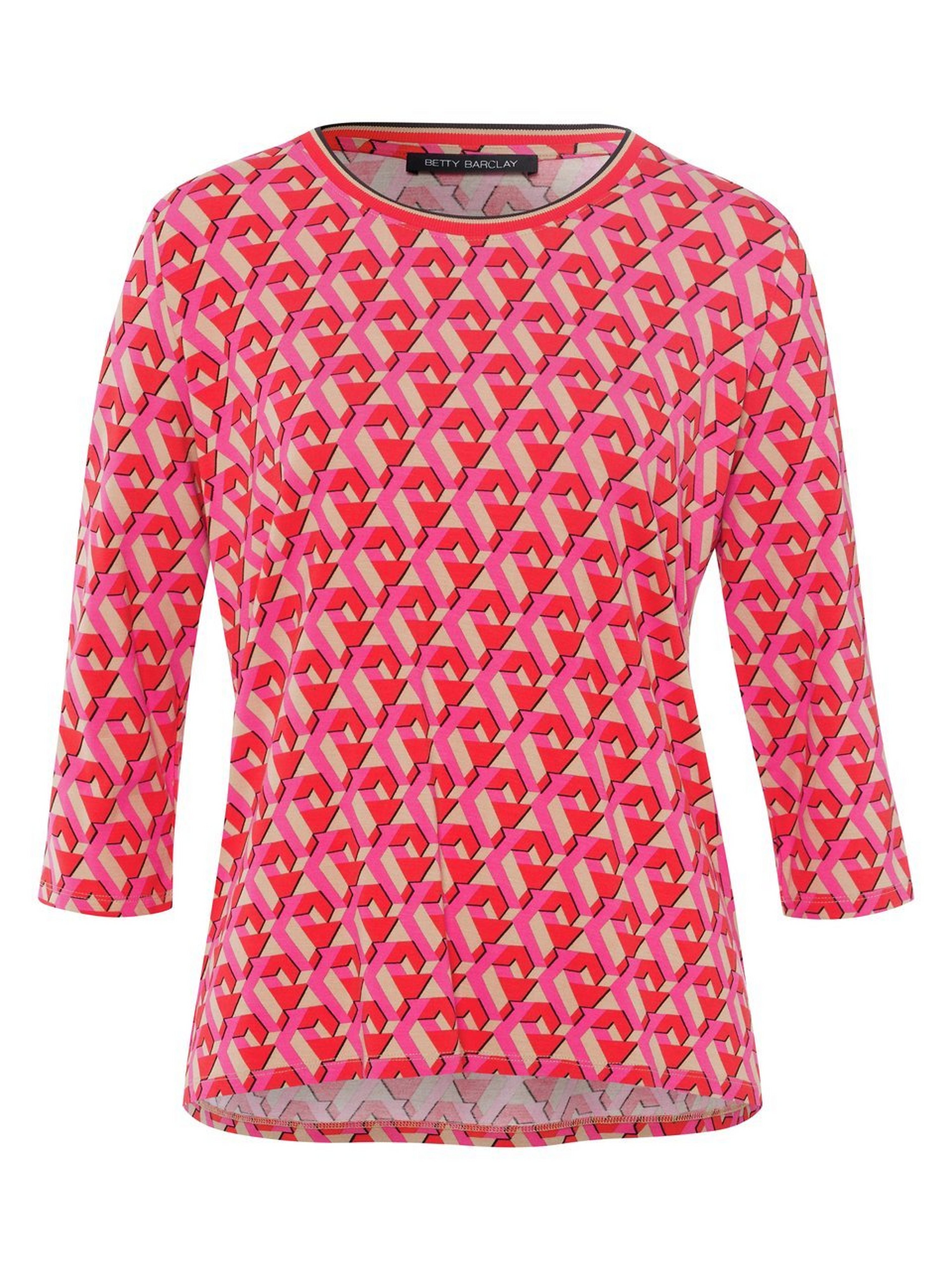 Rundhals-Shirt mit 3/4-Arm
