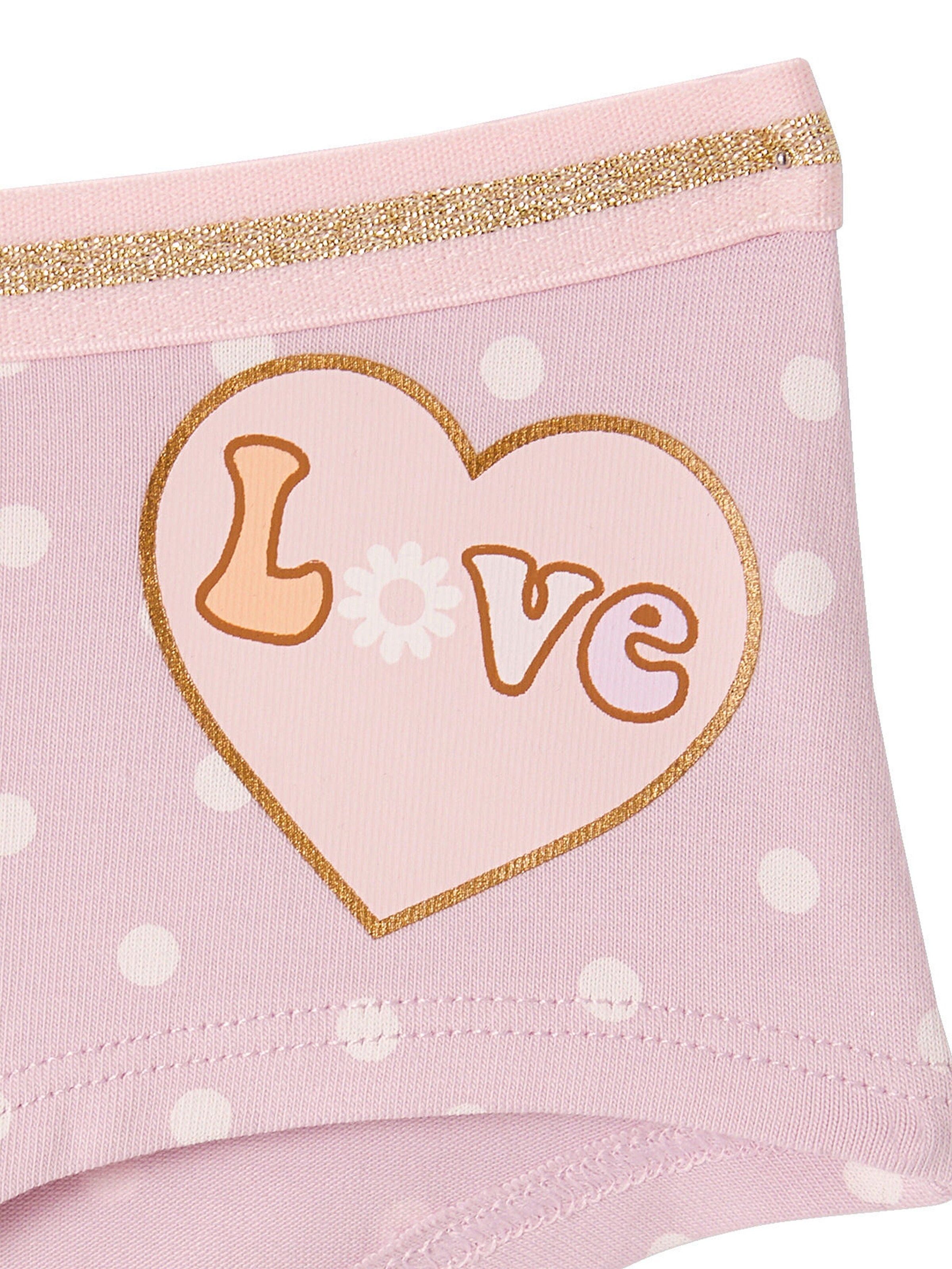 Vertbaudet 7er-Pack Mädchen Shortys mit Bio-Baumwolle rosa