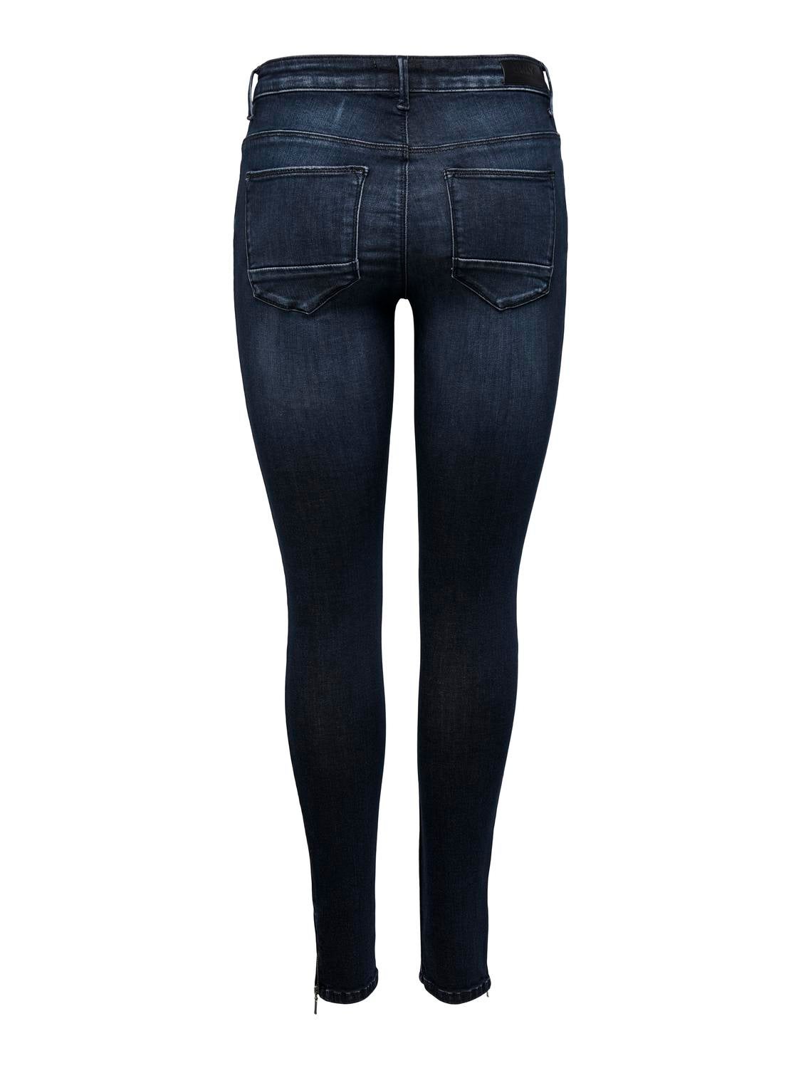 ONLKENDELL Mittlere Taille Skinny Fit Jeans Dark Blue Denim