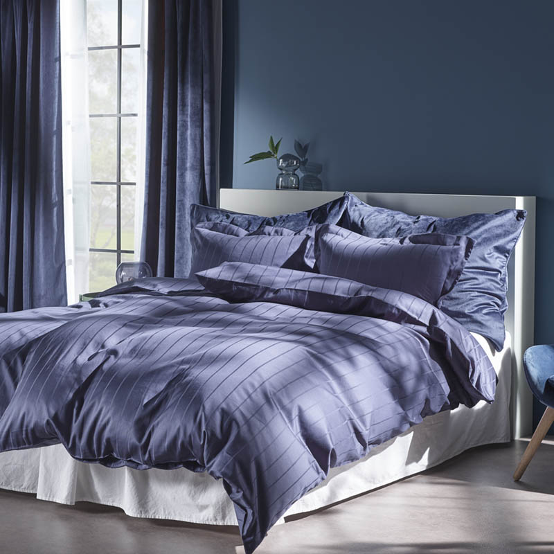 Imperial satengsengesett 140x200 navy