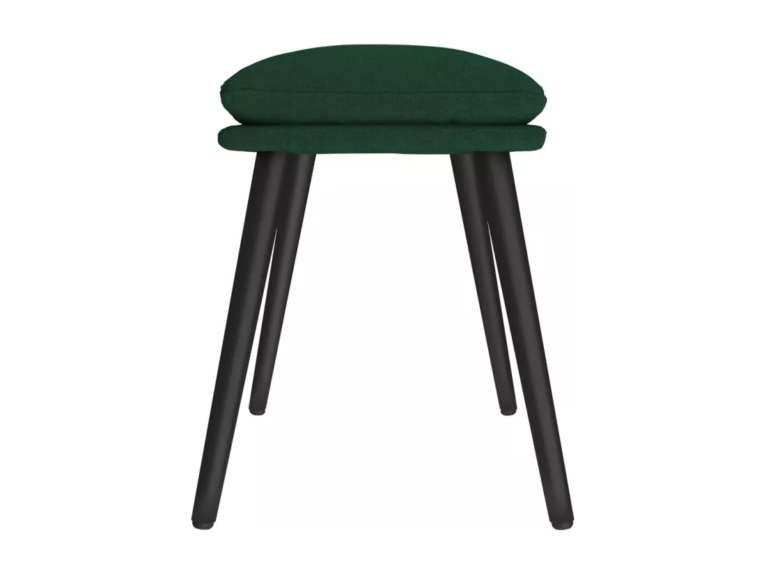 Repose-pied Vert foncé 45x29,5x35 cm Tissu